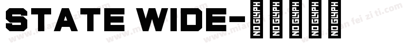 State Wide字体转换